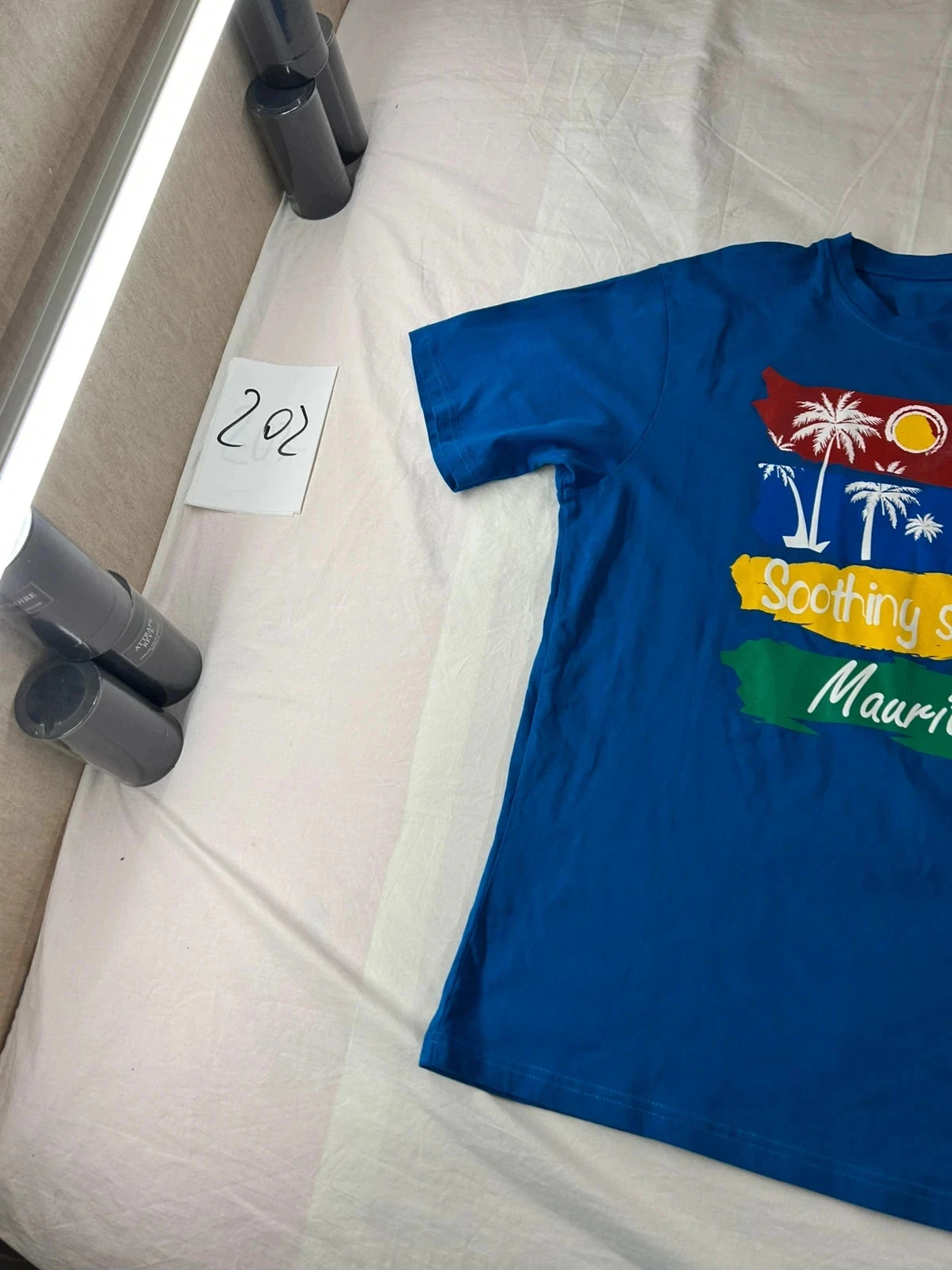Blue vintage print t-shirt – photo 3